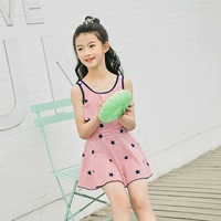 Đồ bơi trẻ em bằng lụa Cô gái Xiêm Big Boy Công chúa nhỏ Hàn Quốc Váy dễ thương Váy sọc 8045 - Bộ đồ bơi của Kid bộ đồ bơi trẻ em