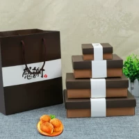 4 капсулы шоколадных коробок 63-80 граммов лунной коробки Group Group Girf Box Macaron Box Box
