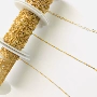 Niềm vui làm việc handmade 24K dây chuyền vàng bảo vệ màu sắc trang sức tự làm vòng cổ vòng tay kim loại phụ kiện không gây dị ứng chuỗi mỏng - Vòng đeo tay Clasp vòng đeo tay