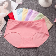 Của phụ nữ đồ lót liền mạch nữ băng lụa một mảnh sexy trung eo ren vải cotton tập tin tam giác đồ lót bán buôn