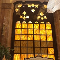 Прозрачная панель полупрозрачная каменная сосновая сосновая сосновая ароматная янтарная янтарная имитационная таблет