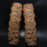 Антиквариат и антиквариат вечером в Китайской Республике Мения, полная резьбы на работе, долголетия, приветствие, старый сосновый желтый город Янму, пара бумажного города