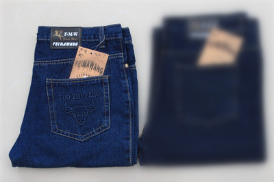 Làm việc của nam giới jeans chịu mài mòn hàn điện thẳng lỏng kích thước lớn phân bón trong cao eo phần dày trung niên quần cha nạp Cao bồi