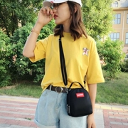 Túi điện thoại di động nữ đeo 2018 mùa hè mới nhỏ vai túi ví Hàn Quốc phiên bản của túi vải hoang dã