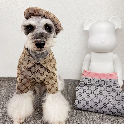 Dog Tide Brand Spring и осенняя рубашка Teddy Snownari Fa Dou Dou Small, Средний, кошки, британская одежда, свадебные платья для домашних животных