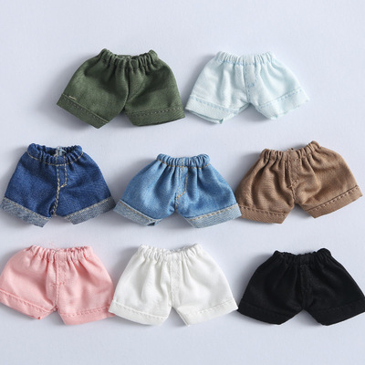 taobao agent OB11 baby denim shorts 12 points BJD doll clothes molly doll clothing gsc