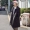 2018 mới màu rắn dài trench coat nam phiên bản Hàn Quốc của xu hướng cổ áo cổ áo rộng rãi áo khoác giản dị xuân hè