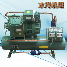 Холодильное оборудование 10p匹比泽尔水冷半封闭机组冷库制冷机组冷冻冷藏保鲜水果食品库