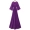 Áo thun nữ cổ chữ V mới hè 2019 cạp cao thoáng khí eo thon trong chiếc váy dài - Váy dài đầm tay dài
