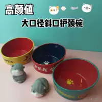Землеподобная наклонная керамическая собачья кошачья чаша миска миска для кошачья бассейн бассейн кошки домашние животные собаки и кошачьи чаши
