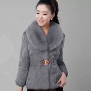 New Slim phiên bản tiếng Hàn của phụ nữ mới giả 獭 lông thỏ giả lông lông ngắn nữ giả lông cáo cổ áo - Faux Fur