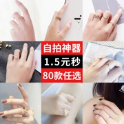 Trang sức Hàn Quốc đơn giản Sinh viên Nhật Bản và Hàn Quốc Trang trí nhẫn nữ thủy triều thời trang cá tính mở vòng chỉ số trang sức ngón tay