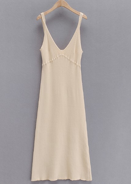 Figure Color & Suspender SkirtTiktok Internet celebrity Same Retro home knitting comfortable Dress early autumn new pattern Medium length skirt A word braces skirt