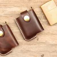 Зажигалка, портативный ретро кожаный защитный чехол, индивидуальная сумка для техники ручной работы, из натуральной кожи