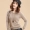 Mùa xuân và mùa thu thấp cổ áo len nữ đoạn ngắn cashmere áo len Hàn Quốc phiên bản của lỏng hoang dã cổ tròn len áo len các loại áo len