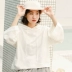 BF gió sinh viên nhỏ tươi áo len trùm đầu nữ dài tay áo 2018 mới của Hàn Quốc phiên bản của lỏng mỏng áo khoác ngắn mùa thu Áo len