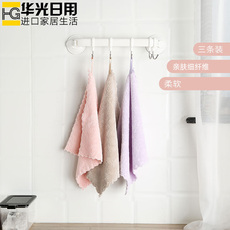 Салфетка для уборки пыли 日本厨房吸水不掉毛珊瑚绒抹布柔软洗碗布擦碗毛巾吸油百洁布3条