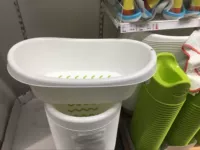 Ikea, детская белая зеленая ванна