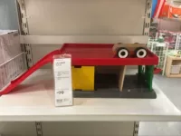 Ikea, прицеп, игрушечная машина, детская игрушка, тетра пак