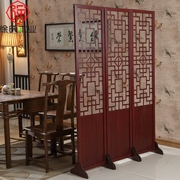 Vách ngăn thời trang phòng khách hiên mới Trung Quốc retro phòng ngủ di động gấp đôi màn hình đơn giản hiện đại gỗ rắn - Màn hình / Cửa sổ