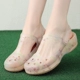 Veblen nữ không trượt nặng đáy lỗ giày dép 2020 mùa hè mới dép đáy mềm y tá mang thai Baotou