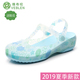 giày Veblen lỗ nữ mùa hè 2020 mới sinh Hàn Quốc nặng đáy dép không trượt đáng yêu dép đi biển Baotou