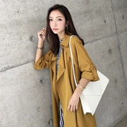 小 侨 JOFAY áo gió mùa thu quần áo nữ 2018 mới của Hàn Quốc phiên bản của áo dài tính khí phần mỏng áo ngắn