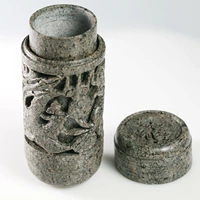 Внутренняя Монголия китайская пшеница рис каменная чашка водяной чашка двойная слоя встроенная встроенная чашка для рта с длинным цветом с крышкой чаш