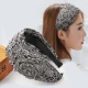 Hàn Quốc rộng vành tóc hoop tóc bao gồm tóc trắng rhinestone vải ngọt ngào Sen nữ khí chất kẹp tóc headband trang sức tóc phụ nữ - Phụ kiện tóc