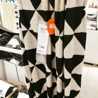 IKEA Johanna chăn đen trắng mền giải trí sofa sofa chăn khăn chăn trải giường 130 * 170 - Ném / Chăn chăn nhung tuyết muji