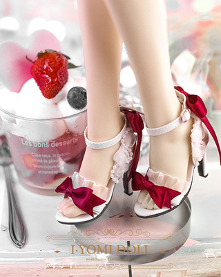 taobao agent Youmi BJD baby shoes Summer dessert bowl bowl bowl high -heeled sandals 1/3 point IP big female 4 points Xiongmei mdd