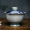 Màu xanh và trắng sứ vẽ tay cốc cốc lớn ba bát gốm kungfu đặt trà chịu nhiệt dày - Trà sứ
