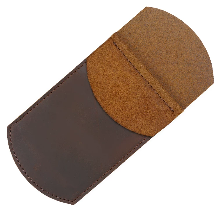 Leather capacious pen, retro pencil case, DIY