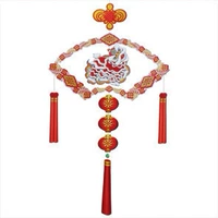 Phong cách Trung Quốc màu đỏ năm mới Trung Quốc năm mới linh vật lễ hội đồ trang trí sư tử nhảy 3D mô hình giấy tự làm mô tả giấy mô hình giấy minecraft