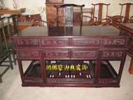 [Hong Boxuan] gỗ gụ đồ nội thất cổ điển bàn mun Phi mới của Trung Quốc loạt nghiên cứu