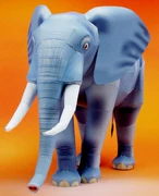 Full 68 Hướng dẫn sử dụng mô hình giấy 3D lao động DIY vườn thú mô hình con voi với mô tả giấy
