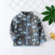 Nhật bản bé fleece áo khoác trẻ sơ sinh con cộng với nhung cardigan lông cừu dây kéo áo mùa xuân và mùa thu trẻ em mặc