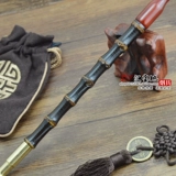 Традиционная сухой дым пакет сигарета горшок с пурпурным бамбуком агат ртушка старый сигаретный ведро, медная горшка ручной работы в стиле сухой сигарет бамбуко