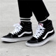 Vans sk8-hi cao để giúp người mẫu cổ điển màu đen và trắng lông nam và giày vải thông thường giày skate VN0D5IB8C giày lười thể thao nam Dép / giày thường