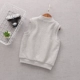 Áo vest trẻ em xuân hè 2018 cho bé dày ấm áp vest bé trai khóa kéo cotton phiên bản Hàn