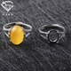 S925 sterling silver ring hỗ trợ 6 * 9 8 * 9 9 * 9 10 * 13 12 * 14 13 * 18 nhẫn sống hỗ trợ hỗ trợ rỗng Nhẫn