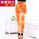 Quần legging nữ siêu dày mùa đông chất béo mm2017 mới cao cộng với nhung dày size lớn mặc quần đen ấm quần legging giả bò Quần tây thường