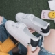 Mùa hè 2018 mới đôi giày trắng thoáng khí nữ phiên bản Hàn Quốc hoang dã của đôi giày lười miệng vải nông giầy nữ cao cấp Plimsolls