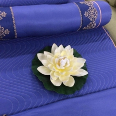 Засушенные цветы 美容院会所美容床上水池spa装饰用品荷花摆件仿真塑料花睡莲花瓣