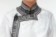 New Mông Cổ gown men Mông Cổ ca sĩ quần áo trắng Mông Cổ quần áo dài quốc gia trang phục biểu diễn múa nam trang phục dân tộc tày Trang phục dân tộc
