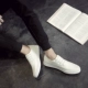 Phiên bản Hàn Quốc của xu hướng giày trắng nhỏ màu trắng hoang dã Giày vải Bắc Kinh cũ Giày nam một đôi giày lười nam - Plimsolls giày thể thao trắng Plimsolls