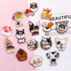 Nhật bản và Hàn Quốc triều cat dog brooch ba lô phụ kiện động vật phim hoạt hình acrylic trâm huy hiệu đồ trang sức Trâm cài