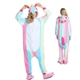 Tianma Unicorn con thú phim hoạt hình Xiêm đồ ngủ flannel nhà vệ sinh phiên bản động vật nam và nữ trẻ em người lớn cha mẹ và con bộ jumpsuit hoạt hình cho bé và mẹ Cha mẹ và con