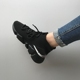 2018 mùa hè mới ins siêu cháy vớ căng giày nữ Hàn Quốc phiên bản của ulzzang cao để giúp thể thao thoáng khí giày giày cá mập Giày cao gót