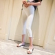 Phụ nữ mang thai xà cạp mùa hè phần mỏng 2018 mới mặc mùa hè 3-9 tháng phụ nữ mang thai dạ dày lift bảy điểm xà cạp yếm jean đẹp cho bà bầu Phụ nữ mang thai quần / quần bụng